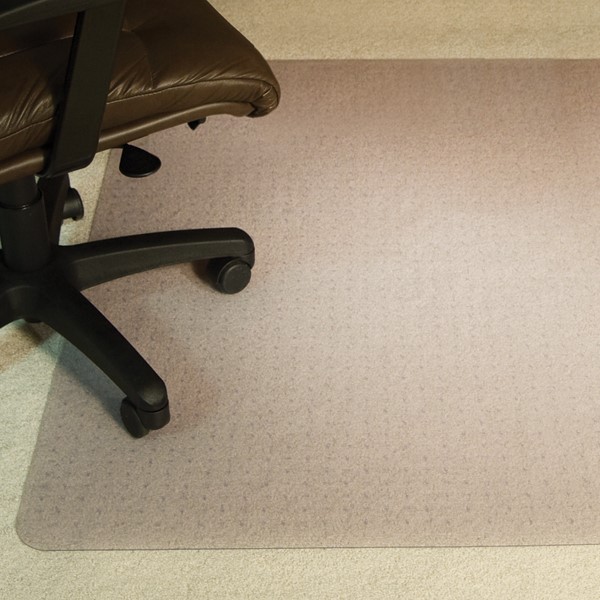 Beveled Edge Chair Mat for Medium to High Pile Carpet